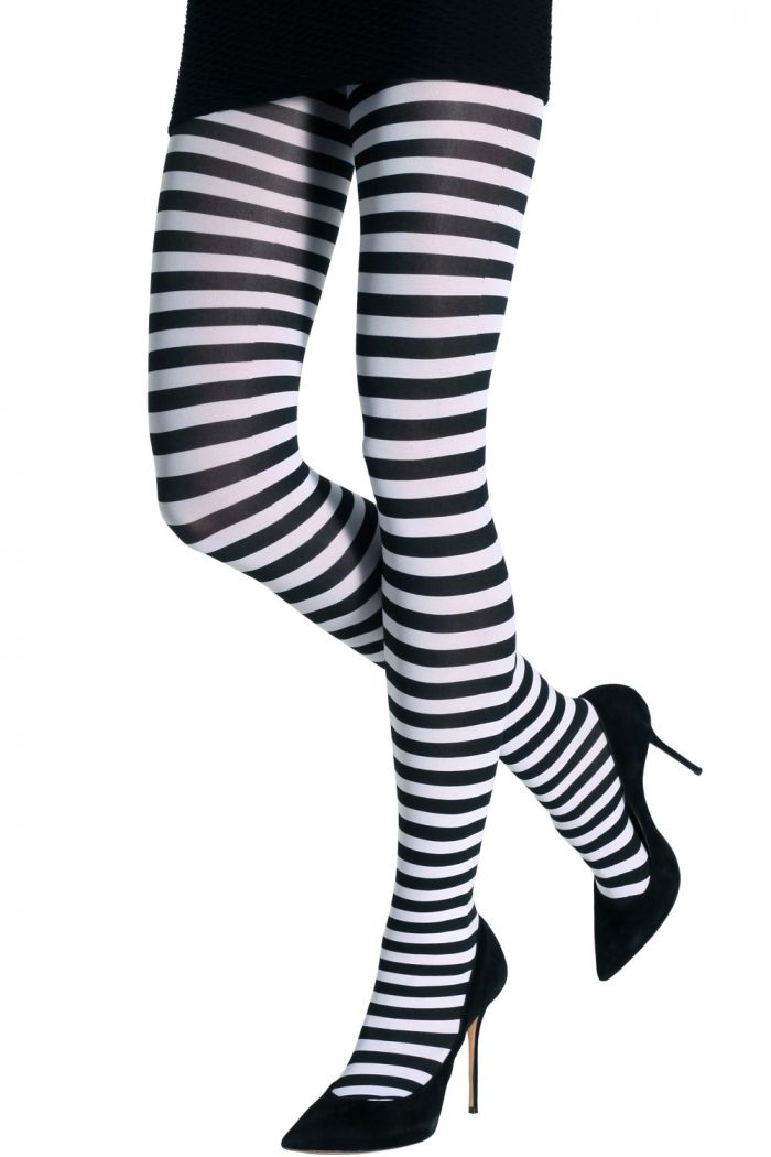 Emilio Cavallini Two-toned-horizontal-stripes-tights  Timeless Styles 2017 | Pantyhose Library