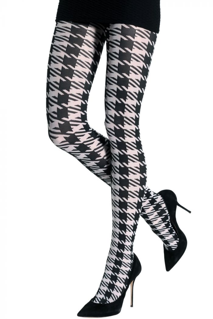 Emilio Cavallini Two-toned-houndstooth-tights  Timeless Styles 2017 | Pantyhose Library