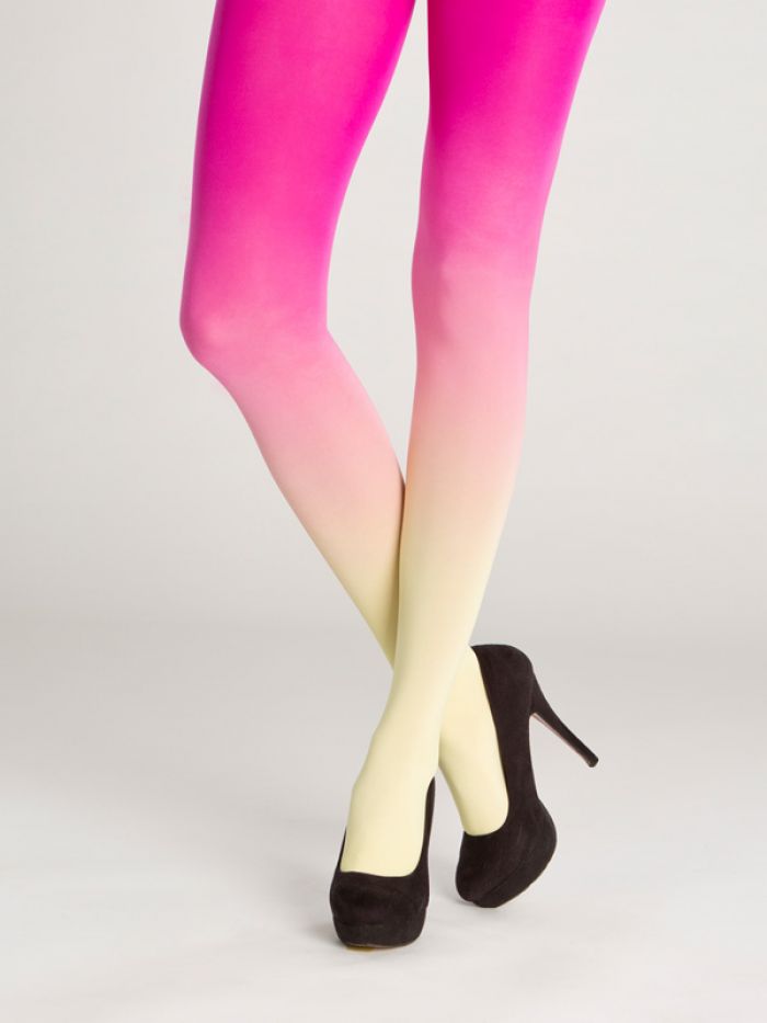 Virivee Yellow-magenta-ombre-tights  Hosiery Collection 2017 | Pantyhose Library