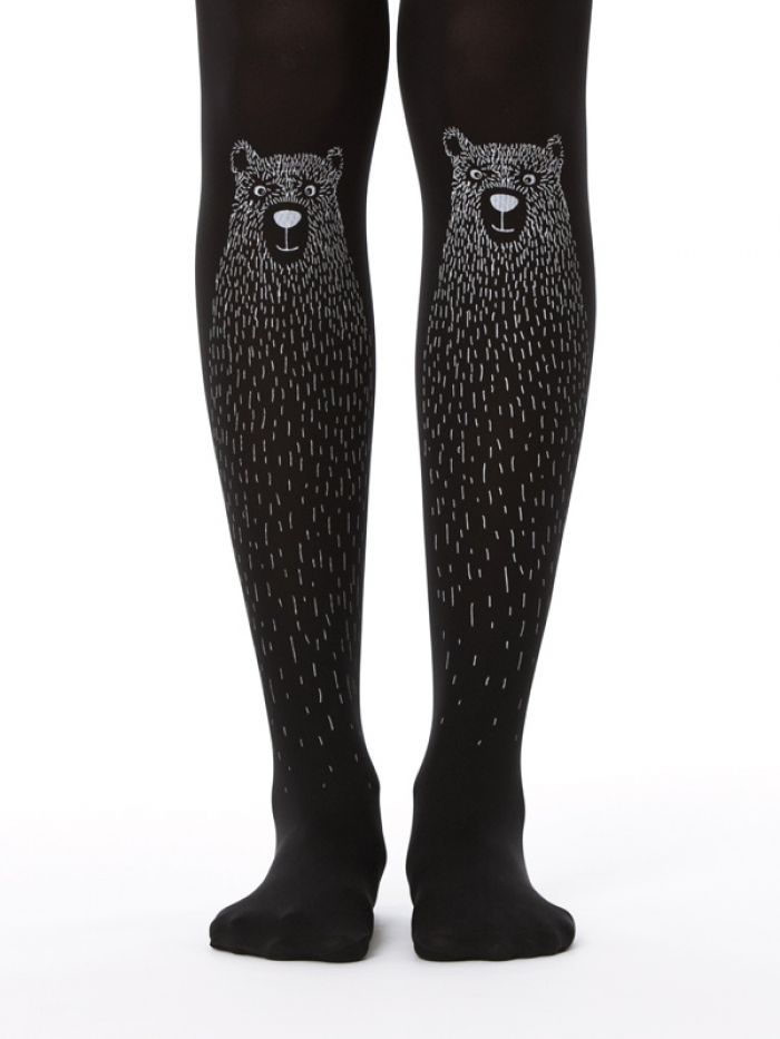 Virivee Black-bear-tights  Hosiery Collection 2017 | Pantyhose Library