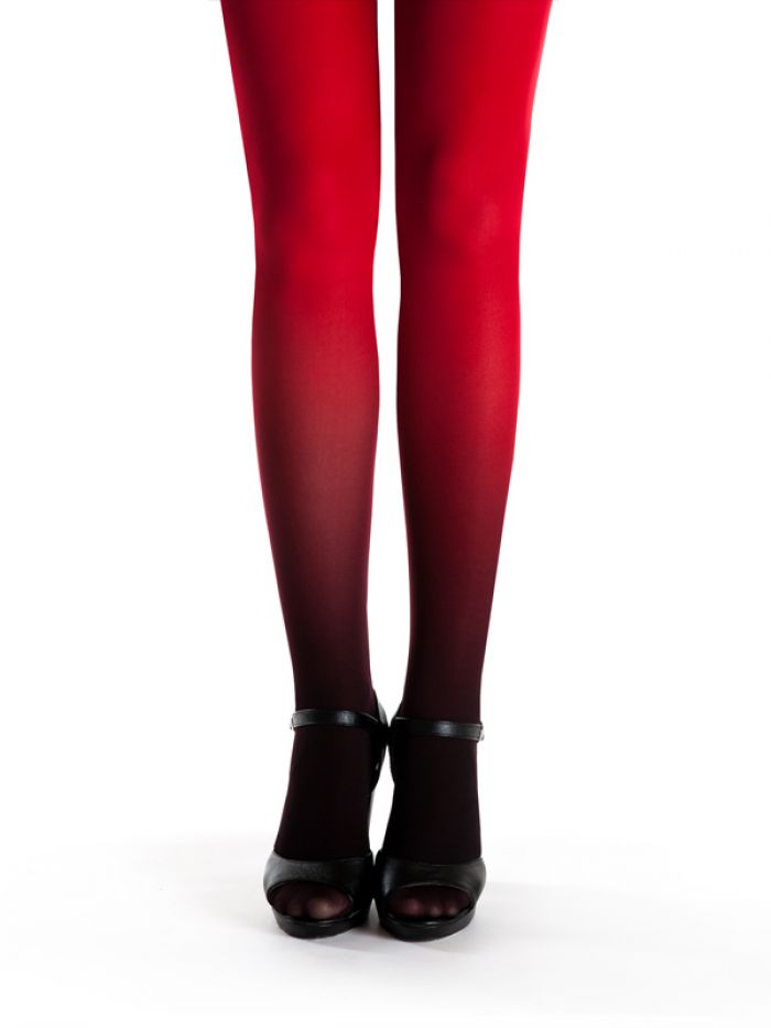 Virivee Black-red-ombre-tights  Hosiery Collection 2017 | Pantyhose Library