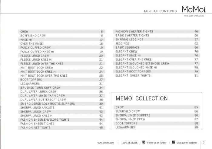Memoi Memoi-fall-2017-catalog-3  Fall 2017 Catalog | Pantyhose Library
