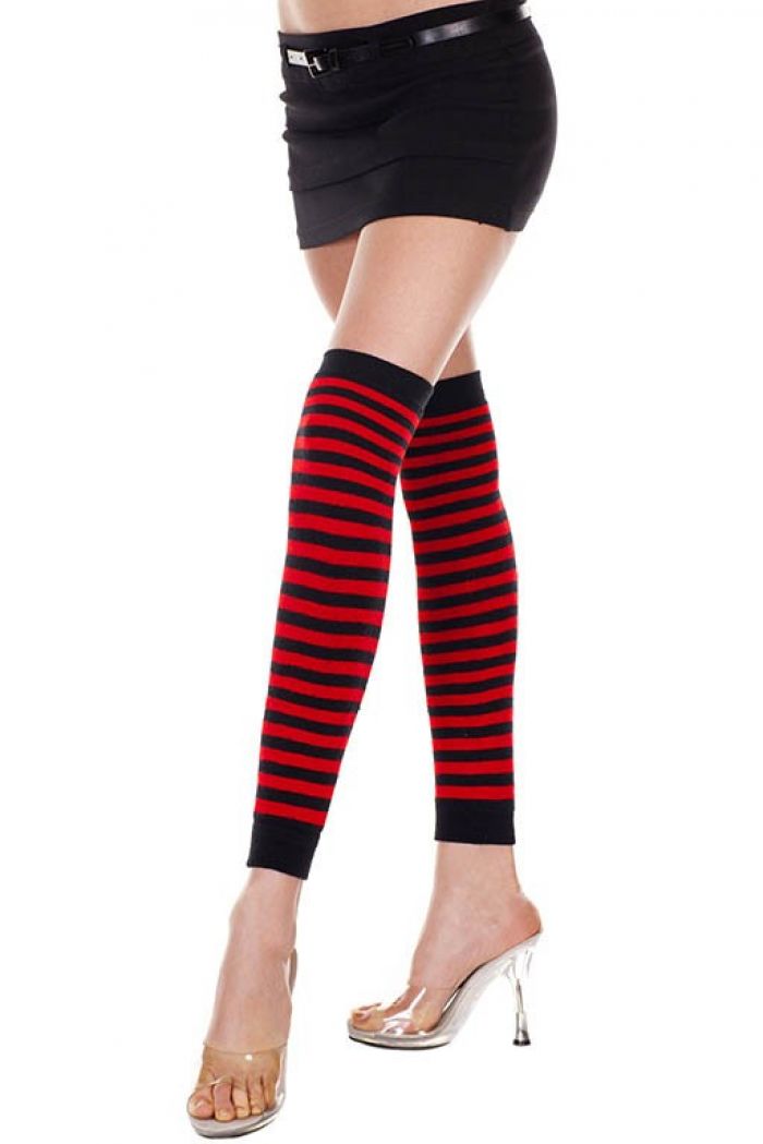 Music Legs Striped-acrylic-thigh-hi-leg-warmer.  Thigh Hi 2018 | Pantyhose Library