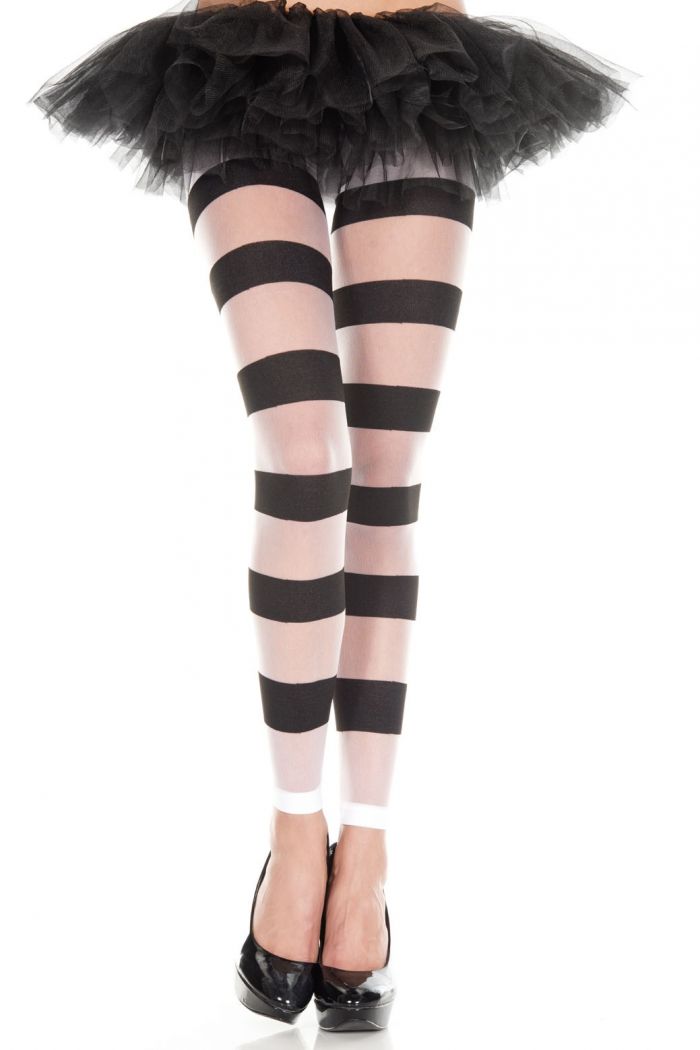 Music Legs Striped-footless-leggings  Pantyhose Collection 2018 | Pantyhose Library