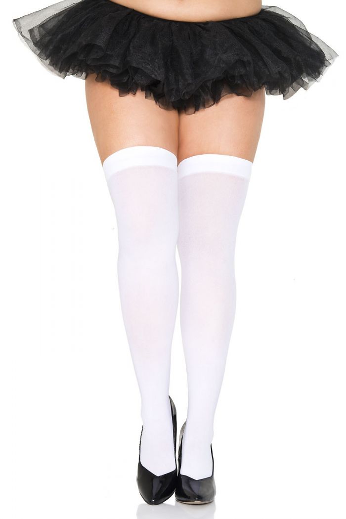Music Legs Plus-size-opaque-thigh-hi  Plus Size Hosiery 2018 | Pantyhose Library