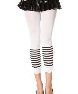Lace-Trim-Leggings-With-Stripes