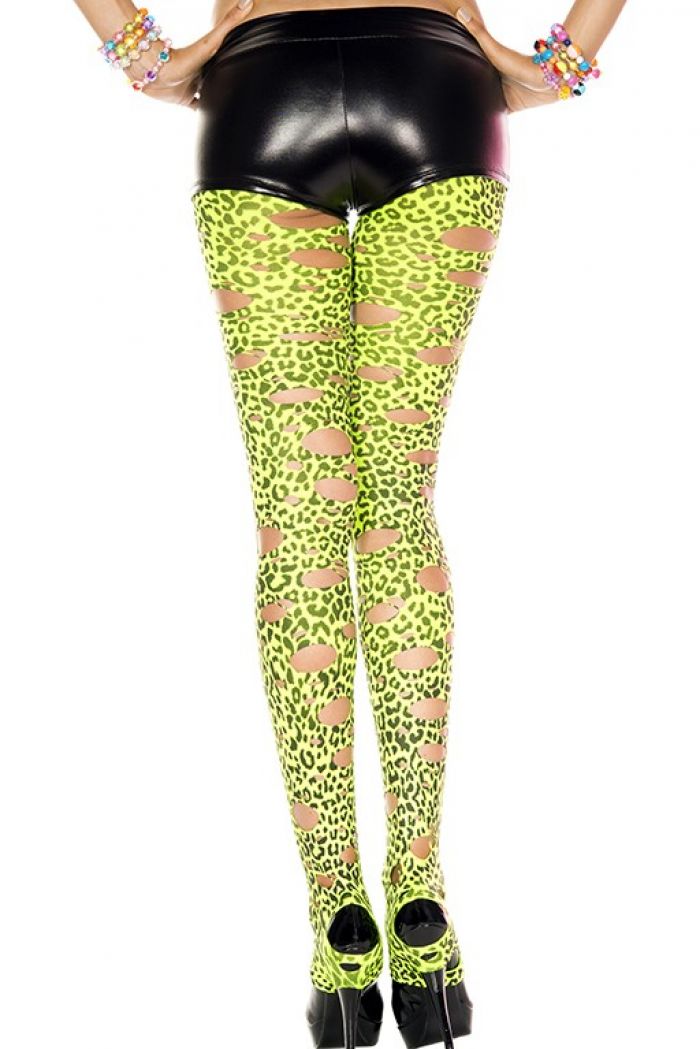 Music Legs Cut-out-leopard-print-footless-tights  Footles Panyhose 2018 | Pantyhose Library