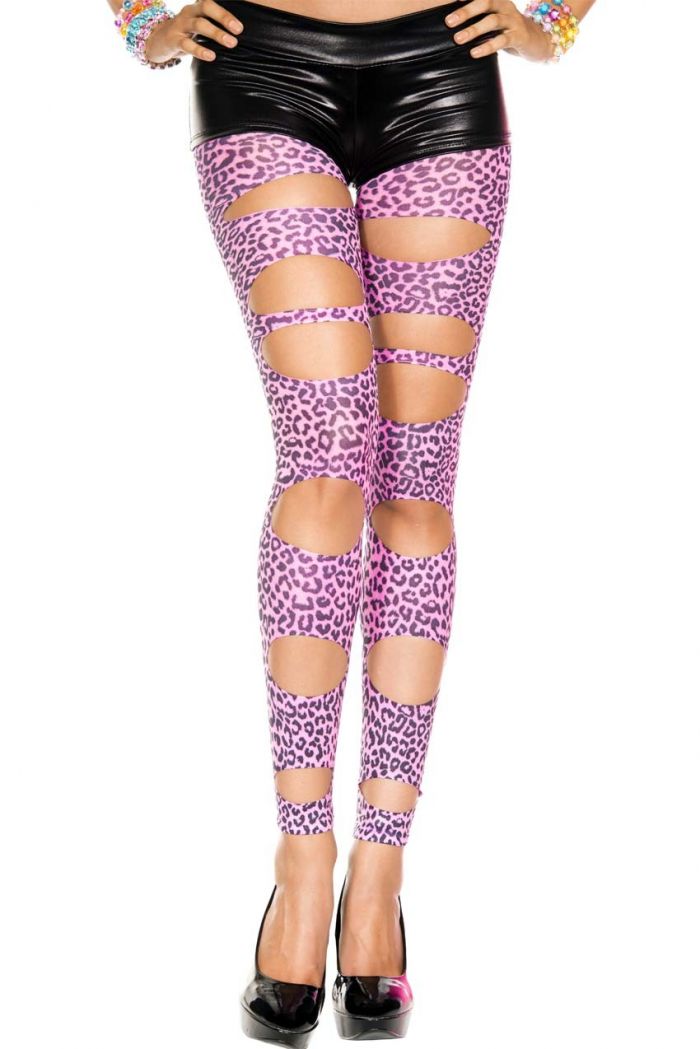 Music Legs Cut-out-leopard-print-leggings  Footles Panyhose 2018 | Pantyhose Library