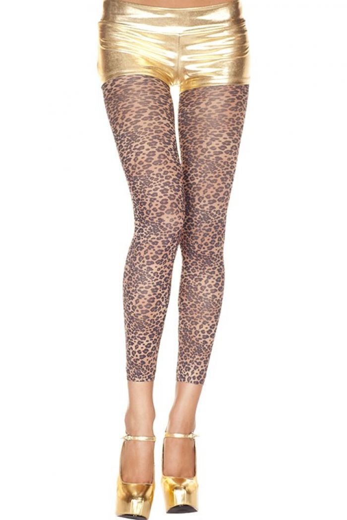 Music Legs Leopard-print-leggings  Footles Panyhose 2018 | Pantyhose Library