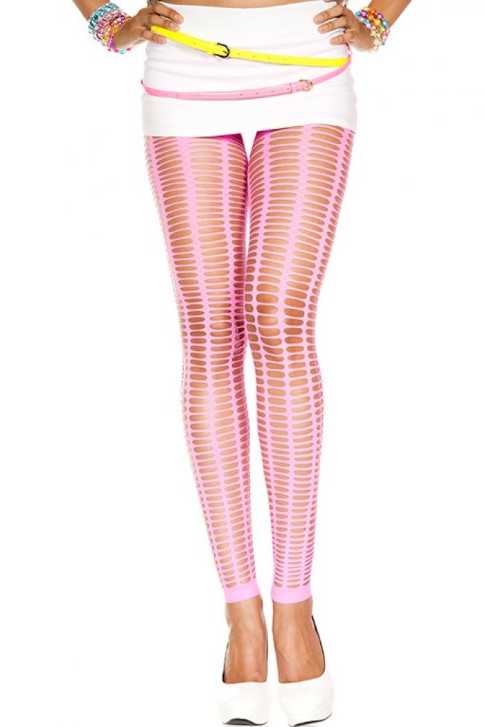 Music Legs Oval-net-spandex-leggings  Footles Panyhose 2018 | Pantyhose Library
