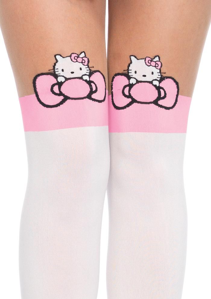 Leg Avenue Hello-kitty-character-bow-tights-view  Tights Catalog 2018 | Pantyhose Library