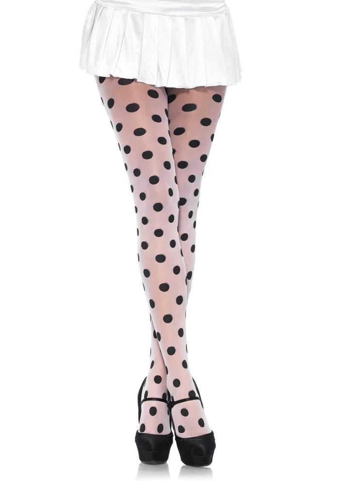 Leg Avenue Polka-dot-pantyhose-view  Tights Catalog 2018 | Pantyhose Library