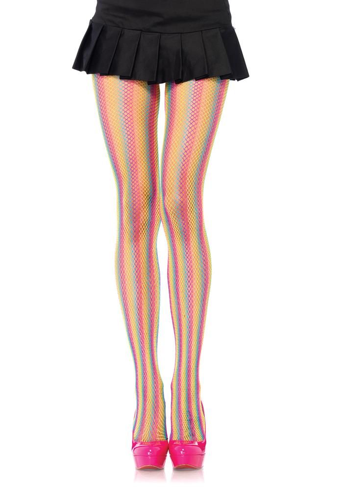 Leg Avenue Rainbow-striped-pantyhose  Tights Catalog 2018 | Pantyhose Library