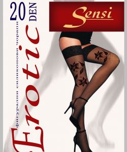 Patterned silicone tights with double lycra. Luxurious from Prestige brand