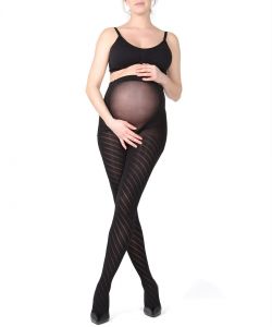 Maternity hosiery 2018 MA-420-BLACK-FRONT_WEB