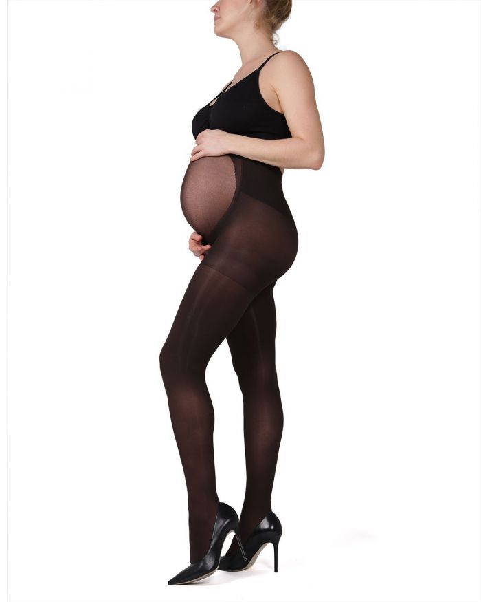 Memoi Maternity Hosiery 2018 Ma-404-dk-chocolate-side_web  Hosiery Catalog 2018 | Pantyhose Library
