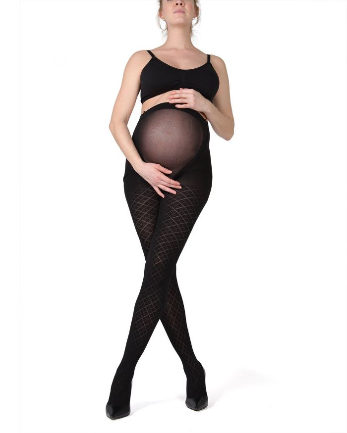 Memoi Maternity Hosiery 2018 Ma-418-black-front_web  Hosiery Catalog 2018 | Pantyhose Library