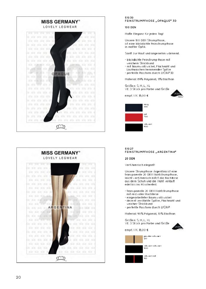 Miss Germany Collection Miss-germany-collection-fw-2018.19-20  FW 2018.19 | Pantyhose Library
