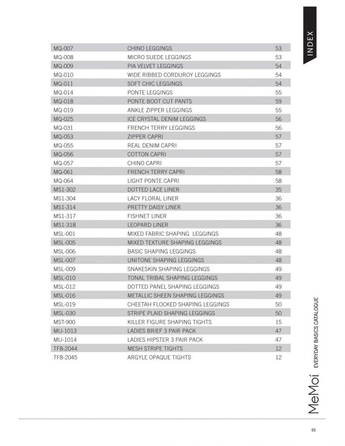 Memoi Memoi-everyday-basics-2018-65  Everyday Basics 2018 | Pantyhose Library