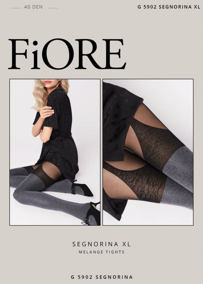 Fiore Rajstopy_front5 Segnorina Xl  New Classicism AW2018.19 | Pantyhose Library