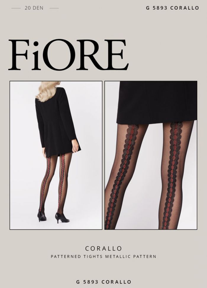 Fiore Rajstopy_front7 Corallo  New Classicism AW2018.19 | Pantyhose Library
