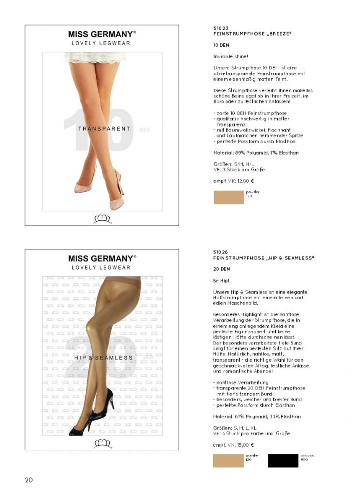 Miss Germany Miss-germany-catalog-ss2019-20  Catalog SS2019 | Pantyhose Library