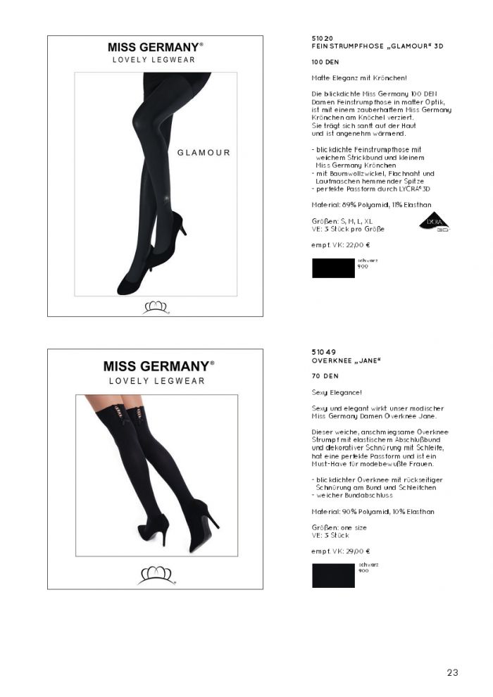 Miss Germany Miss-germany-catalog-ss2019-23  Catalog SS2019 | Pantyhose Library