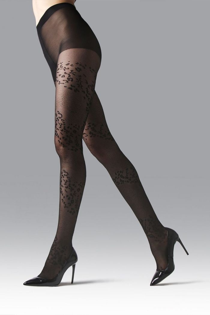 Natori Leopard-mix-sheer-tights1  Legwear Catalog 2020 | Pantyhose Library