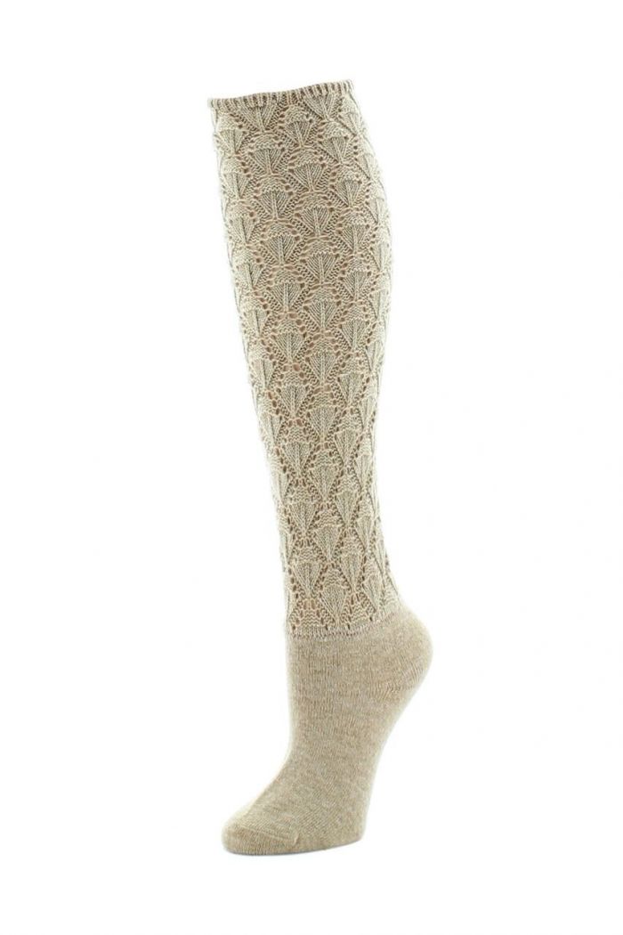 Natori Variegated-knit-schiffli-knee-high-socks-the-natori-company3  Legwear Catalog 2020 | Pantyhose Library