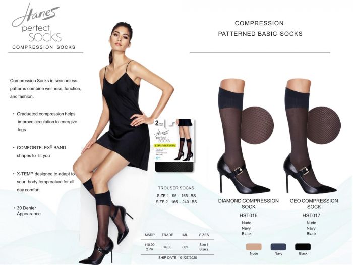 Hanes Hanes-legwear E Catalog 2020-16  Legwear E Catalog 2020 | Pantyhose Library