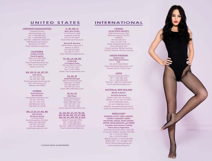 Music Legs Music Legs-hosiery Catalog 2019-341  Hosiery Catalog 2019 | Pantyhose Library