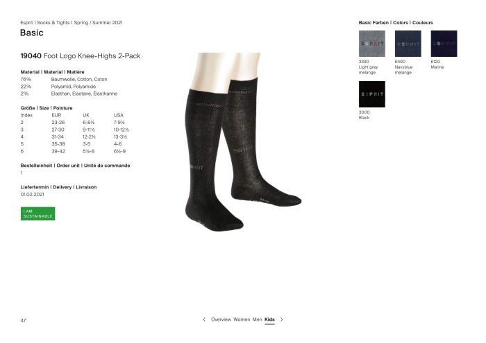 Esprit Esprit-basic Catalogue Ss21-47  Basic Catalogue Ss21 | Pantyhose Library