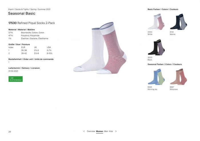Esprit Esprit-basic Catalogue Ss21-29  Basic Catalogue Ss21 | Pantyhose Library