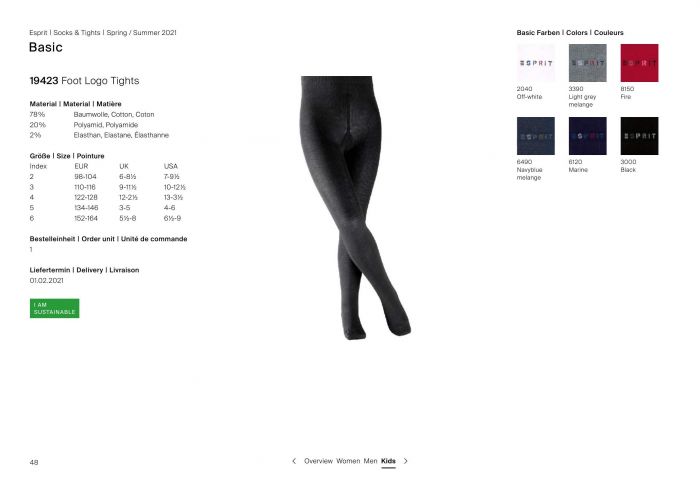 Esprit Esprit-basic Catalogue Ss21-48  Basic Catalogue Ss21 | Pantyhose Library