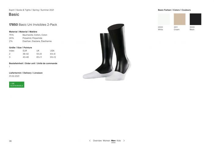 Esprit Esprit-basic Catalogue Ss21-36  Basic Catalogue Ss21 | Pantyhose Library
