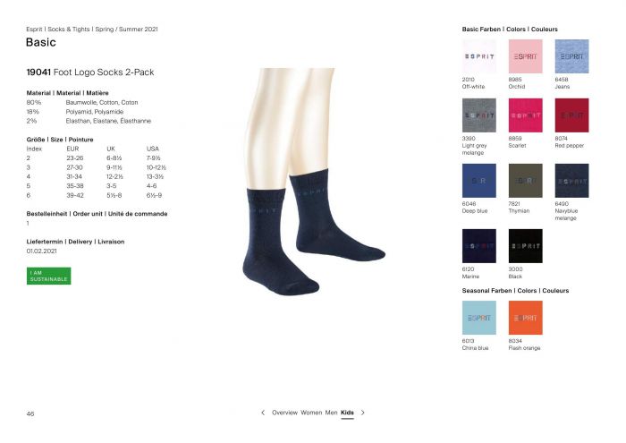 Esprit Esprit-basic Catalogue Ss21-46  Basic Catalogue Ss21 | Pantyhose Library