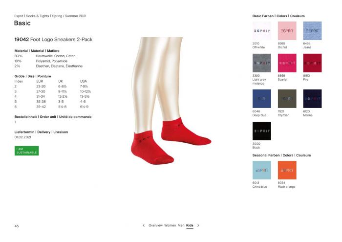 Esprit Esprit-basic Catalogue Ss21-45  Basic Catalogue Ss21 | Pantyhose Library