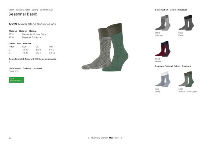 Esprit Esprit-basic Catalogue Ss21-43  Basic Catalogue Ss21 | Pantyhose Library