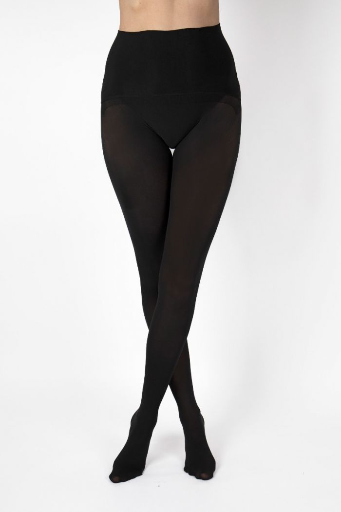 Aristoc Aristoc 50d Ultimate Seamless Opaque Tights Black  Opaques Collections2021 | Pantyhose Library