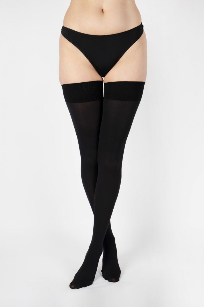 Aristoc Aristoc 80 Denier Opaque Hold Ups Black  Opaques Collections2021 | Pantyhose Library