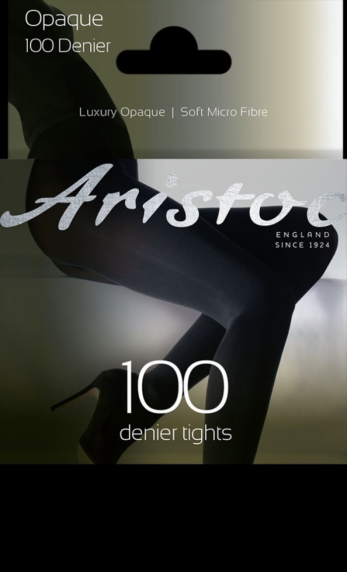Aristoc Aristoc 100 Denier Opaque Tights Black  Opaques Collections2021 | Pantyhose Library