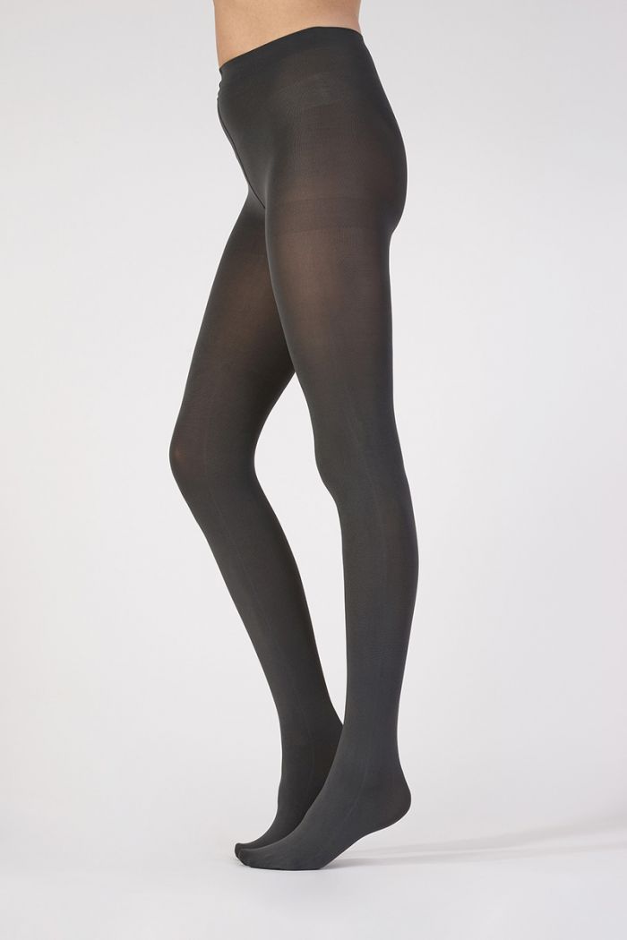 Aristoc Aristoc 80 Denier Microfibre Opaque Tights Charcoal  Opaques Collections2021 | Pantyhose Library