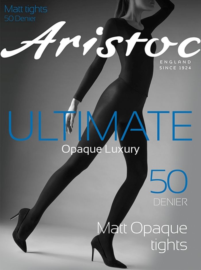 Aristoc Aristoc 50d Ultimate Matt Opaque Tights Black  Opaques Collections2021 | Pantyhose Library