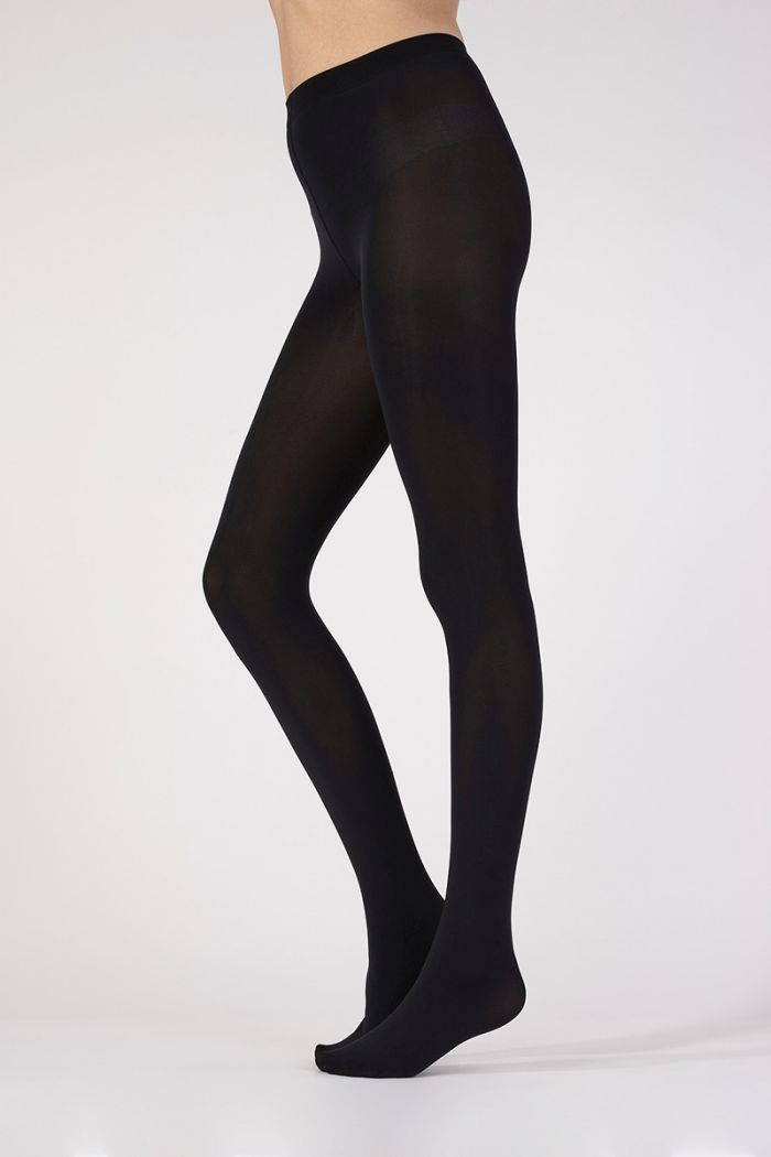 Aristoc Aristoc 80 Denier Microfibre Opaque Tights Black  Opaques Collections2021 | Pantyhose Library