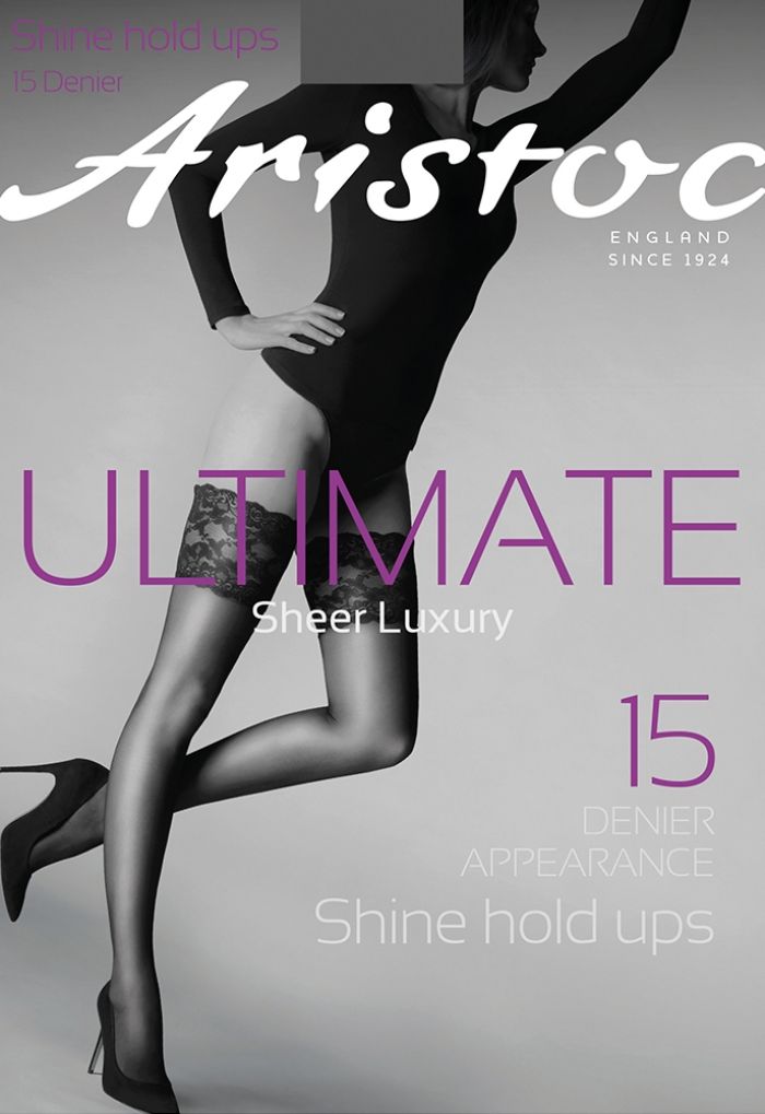 Aristoc Aristoc 15 Denier Ultimate Shine Hold Ups Black  Ultimate Collections2021 | Pantyhose Library