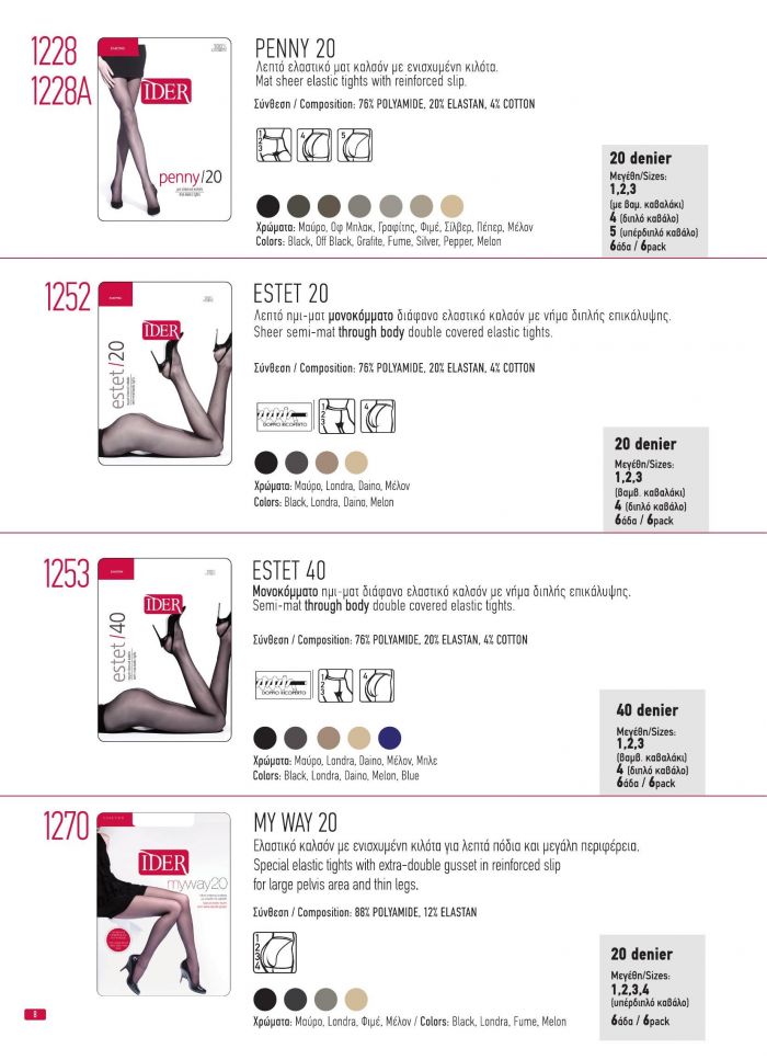Ider Ider-products Catalog 2020-8  Products Catalog 2020 | Pantyhose Library