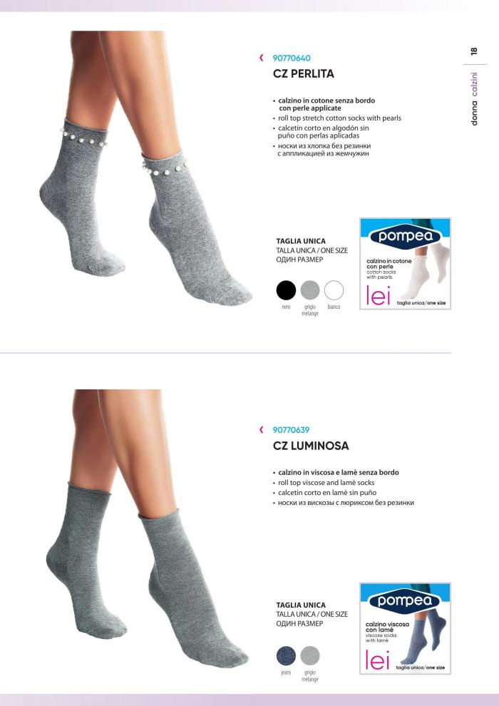 Pompea Pompea-catalogo Socks 2019 Collant-19  Catalogo Socks 2019 Collant | Pantyhose Library
