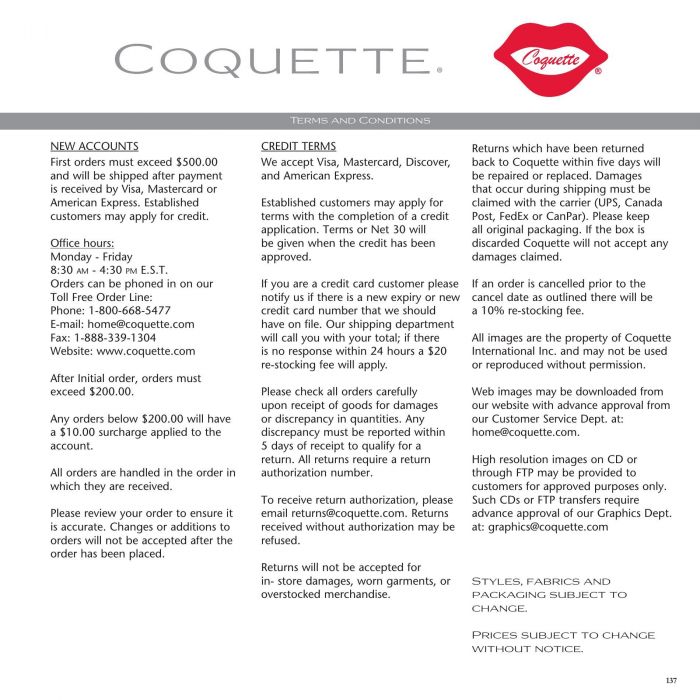Coquette Coquette-holiday 2015 Catalogue-137  Holiday 2015 Catalogue | Pantyhose Library