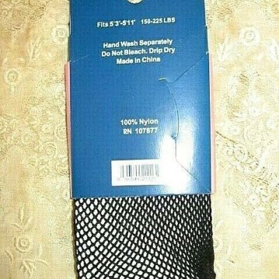 NEW HIGH FASHION QUEEN SIZE BLACK FISHNET TIGHTS - FITS150-225 LBS, 5'3