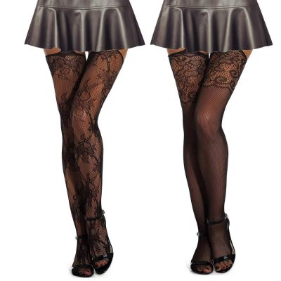 MengPa Fishnet Stockings High Waisted Tights Pantyhose for Women 2Pcs-Suspend...